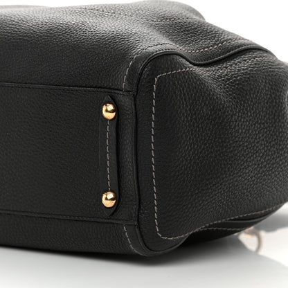 Salvatore Ferragamo Grained Calfskin Tote Black 9 of 18