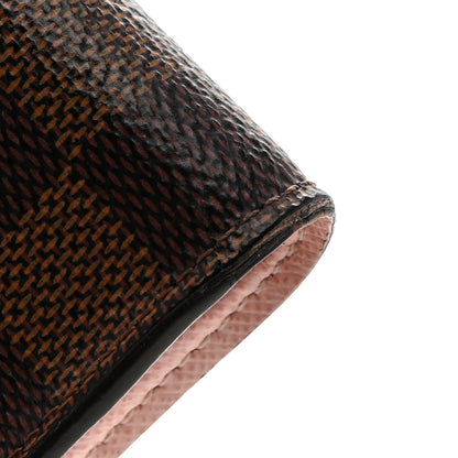 Louis Vuitton Damier Ebene Victorine Wallet Rose Ballerine 11 of 12