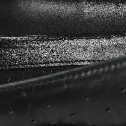 Gucci Calfskin Perforated GG Pochette Black 13 of 19