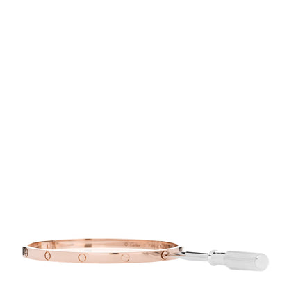 Cartier 18K Pink Gold Small LOVE Bracelet 17 3 of 4