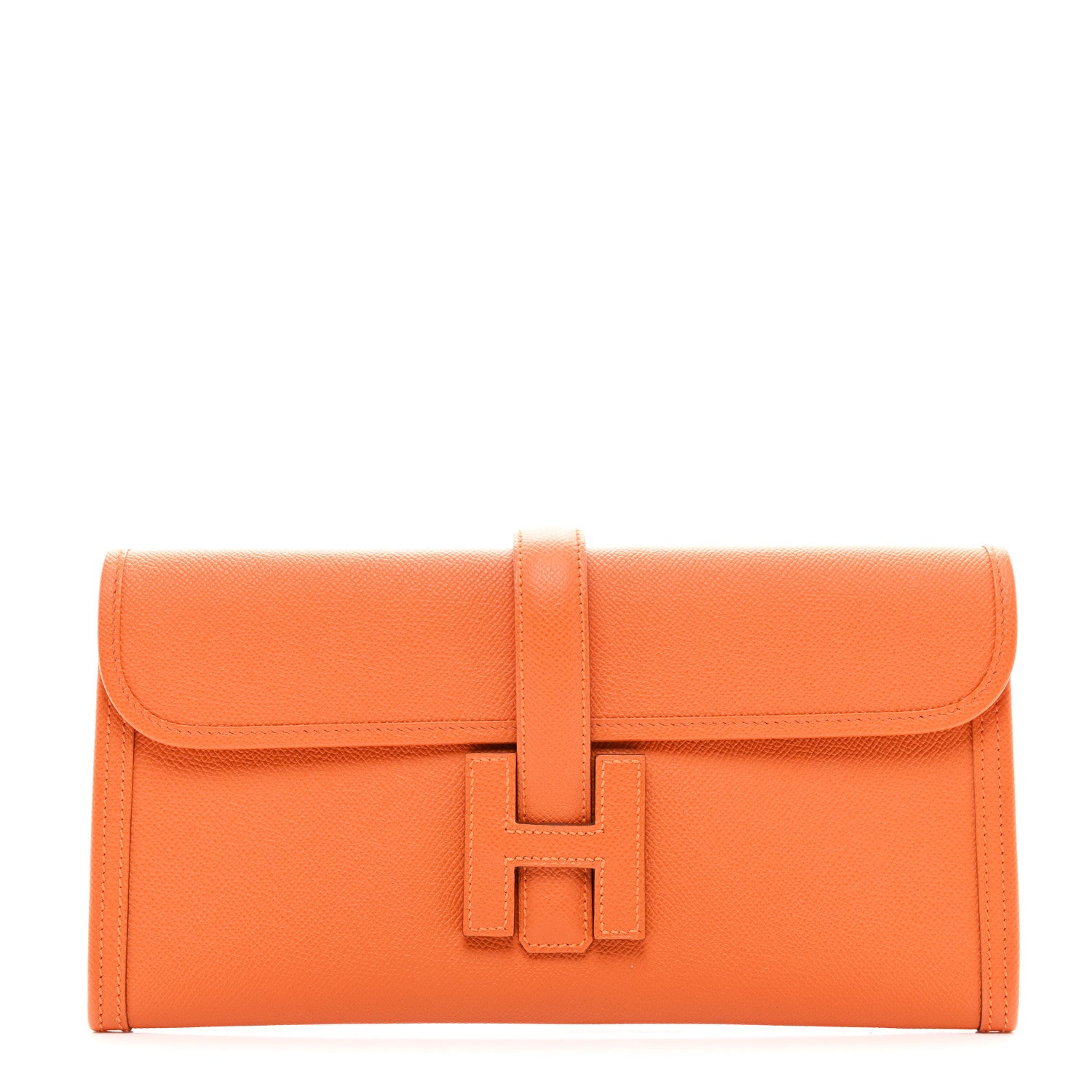 Hermes Epsom Jige Elan 29 Clutch Orange 1 of 8