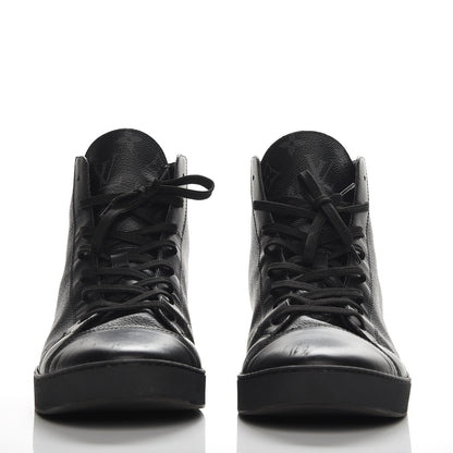 Louis Vuitton Monogram Eclipse Match Up Sneakers 8.5 Black 2 of 9