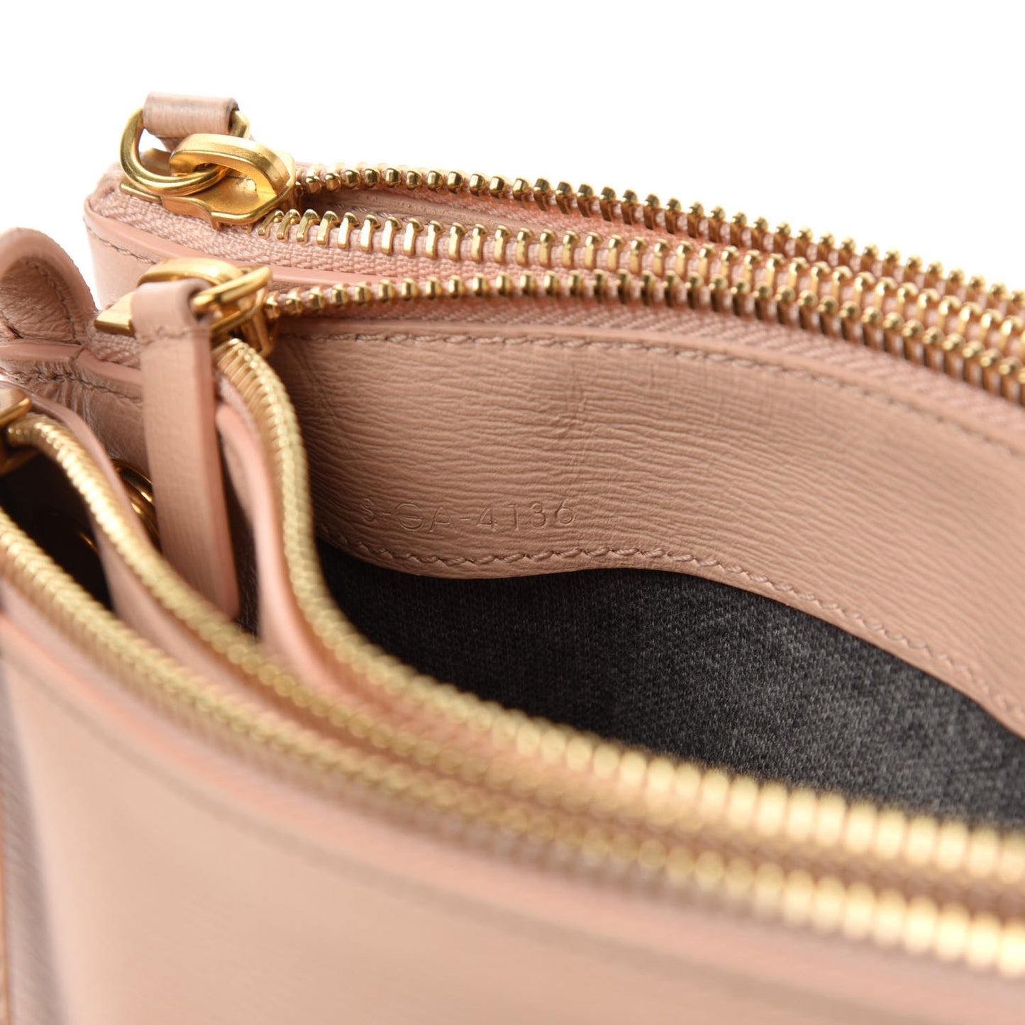 Liege Calfskin Small Trio Crossbody Bag Blush