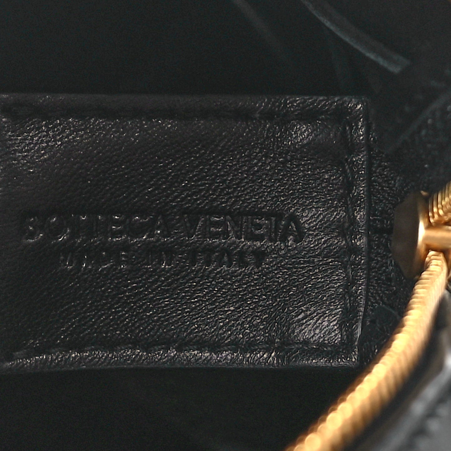 Lambskin Maxi Intrecciato Mini Cassette Camera Bag Black