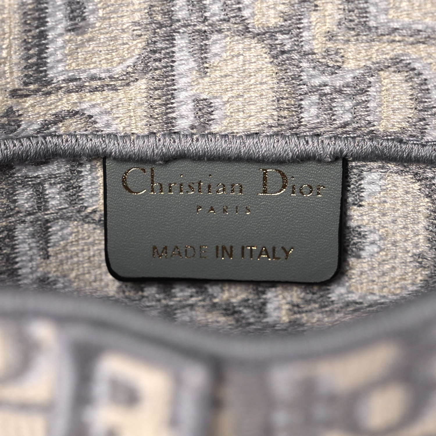 Christian Dior Oblique Slim Saddle Pouch Grey 6 of 10