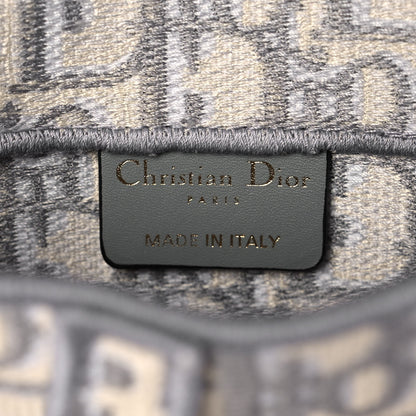 Christian Dior Oblique Slim Saddle Pouch Grey 6 of 10