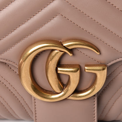 Gucci Calfskin Matelasse Medium GG Marmont Shoulder Bag Porcelain Rose 11 of 11