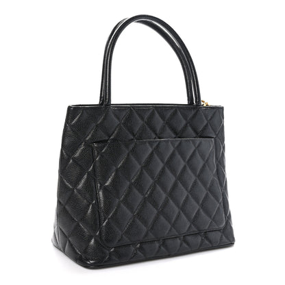 Chanel Caviar Quilted Medallion Tote Black 3 of 11