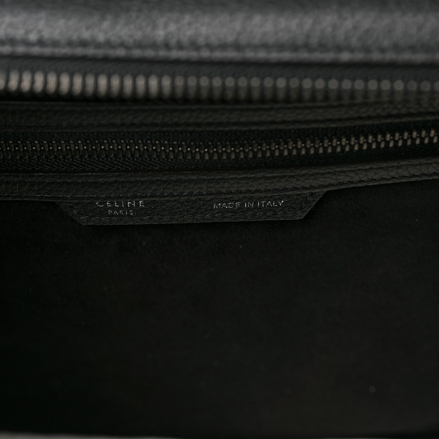 Drummed Calfskin Mini Luggage Black