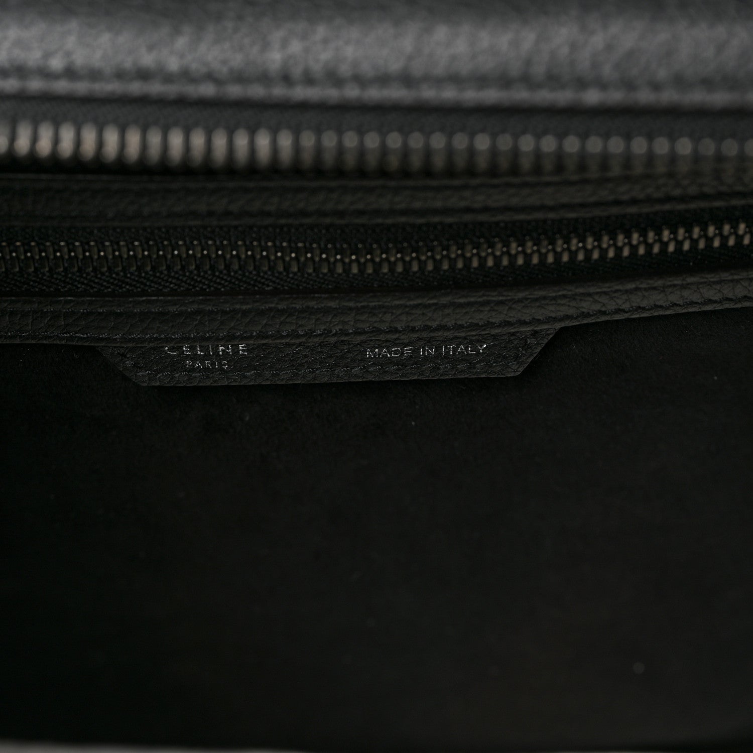 Celine Drummed Calfskin Mini Luggage Black 6 of 8