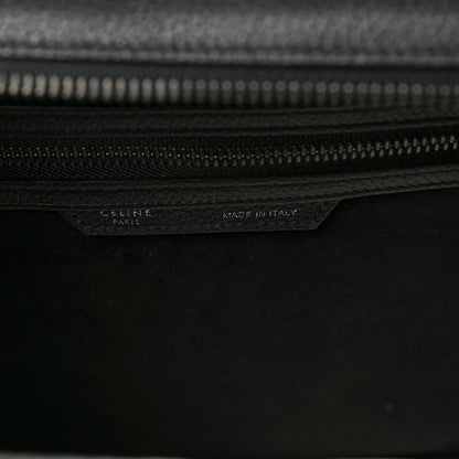 Celine Drummed Calfskin Mini Luggage Black 6 of 8