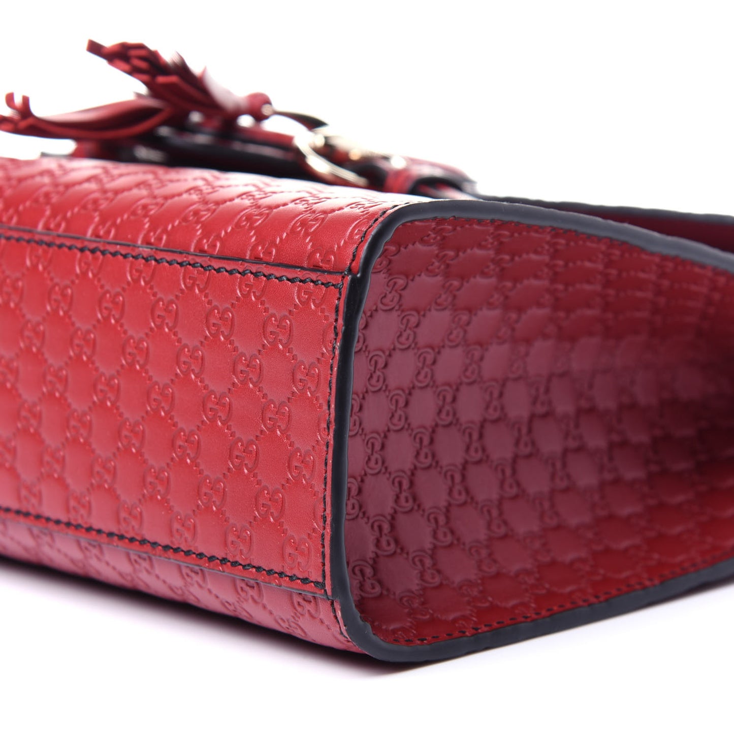 Microguccissima Medium Emily Chain Shoulder Bag Red