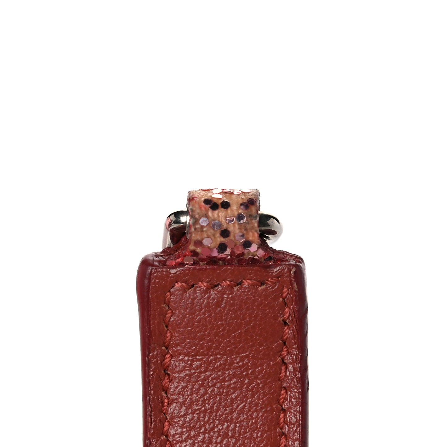 Glitter Monogram Galactica Satchel Pink