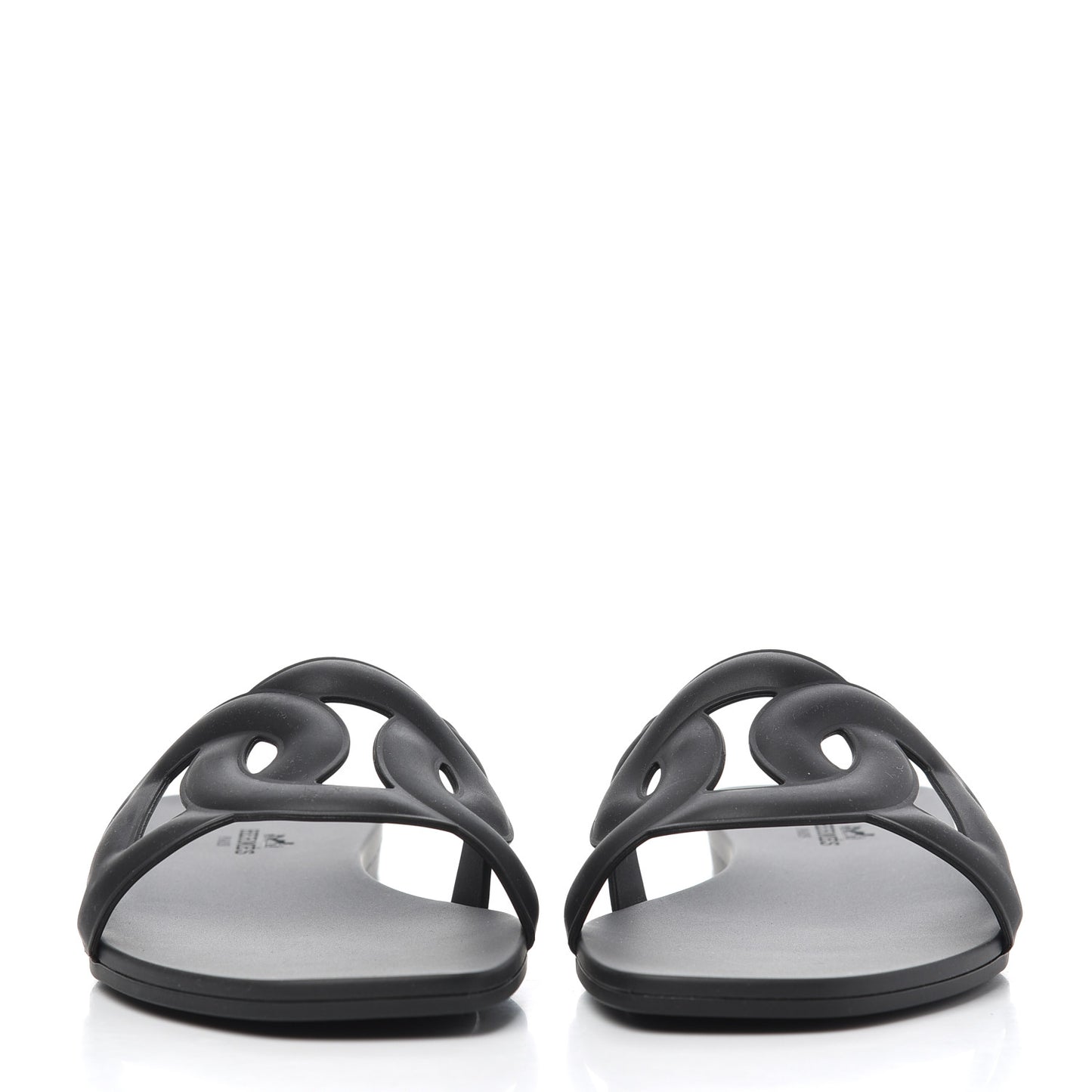 Rubber Aloha Sandals 38 Black