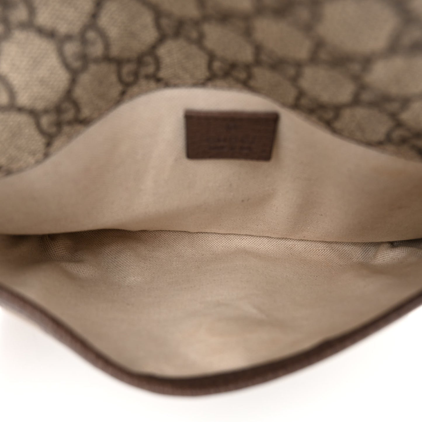 GG Supreme Monogram Neo Vintage Web Belt Bag Brown