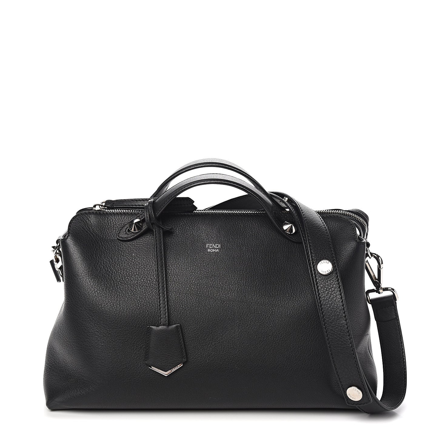 Vitello Dolce Marmol Large By The Way Boston Bag Black