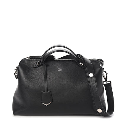 Fendi Vitello Dolce Marmol Large By The Way Boston Bag Black 1 of 14