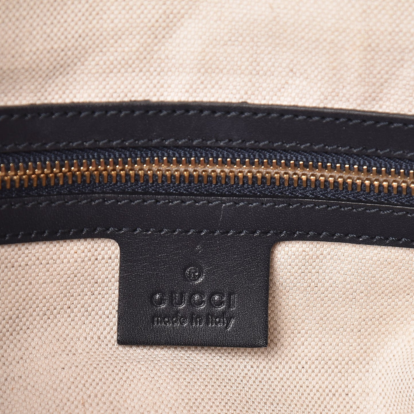 Monogram Selleria Calfskin Vintage Web Medium Boston Beige Blue