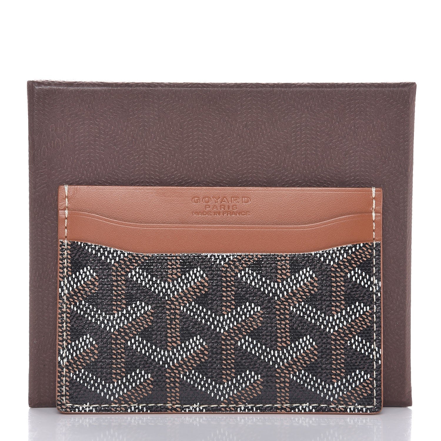 Goyard Goyardine Saint Sulpice Card Holder Black Gold 8 of 8