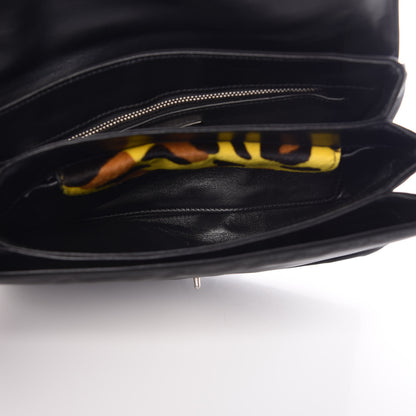 Prada Nylon Calf Hair Leopard Print Crossbody Bag Black Sole 6 of 7