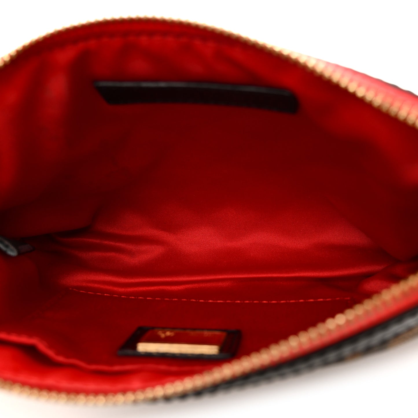 Zucca Quilted Pochette Tobacco Red