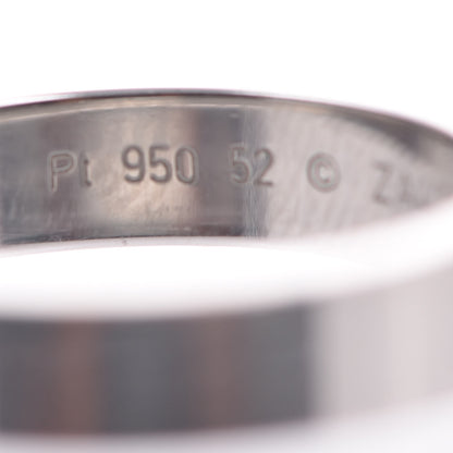 Cartier Platinum Diamond 4mm C De Wedding Band 52 6 5 of 7