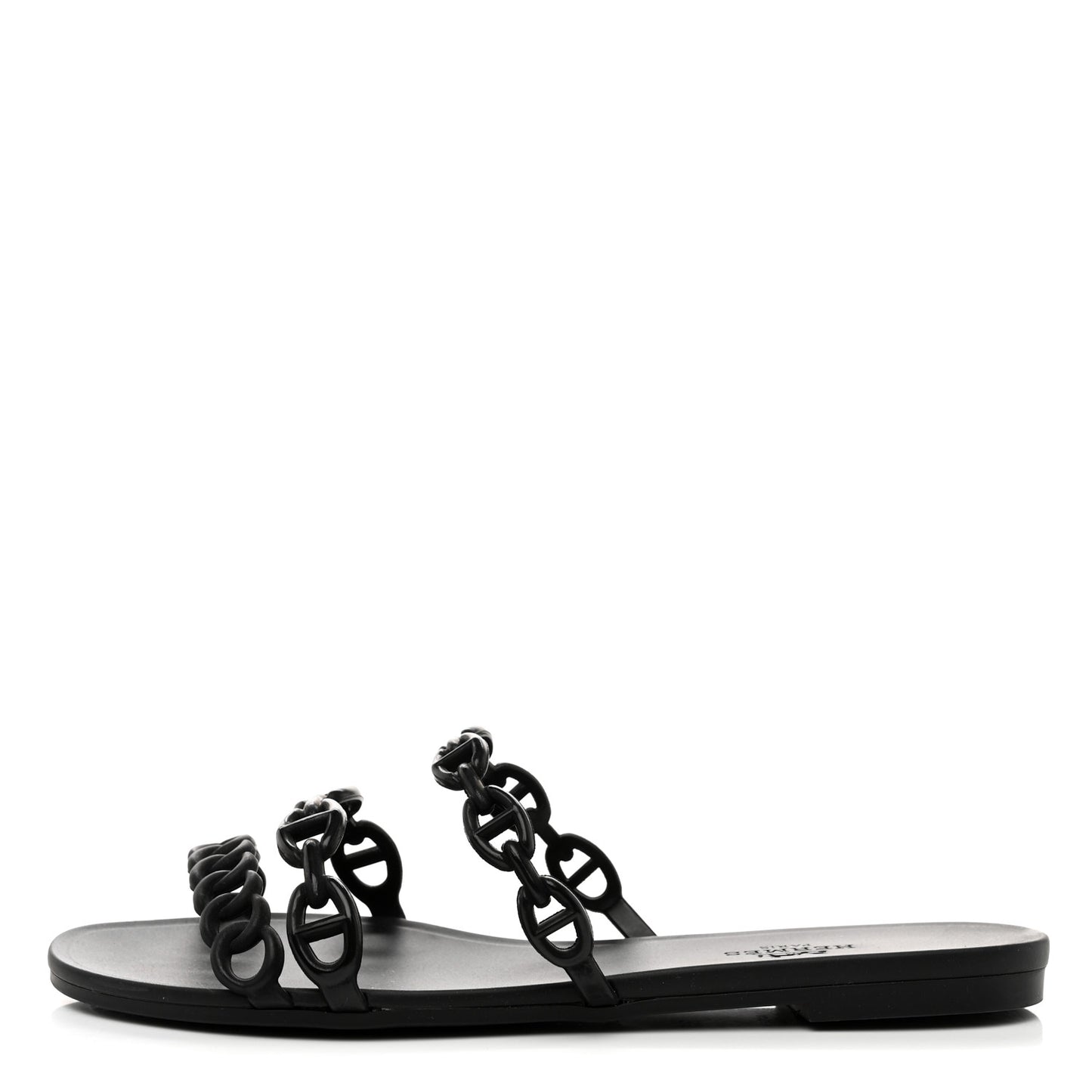 Rubber Chaine d'Ancre Rivage Sandals 35 Black