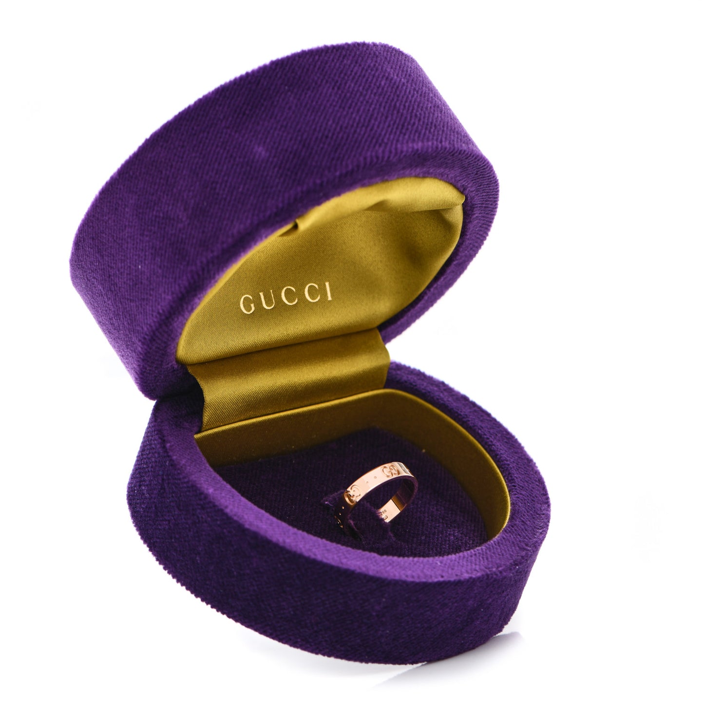 18K Rose Gold 4mm Icon Thin Band Ring 53 6.25