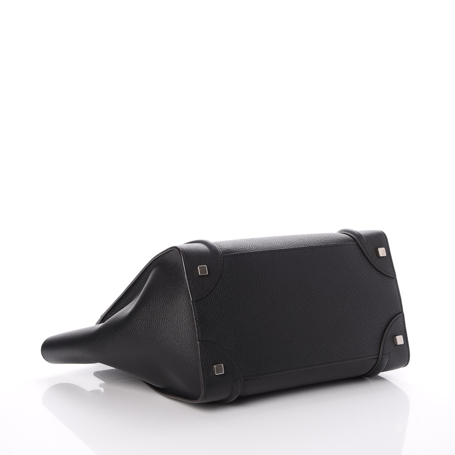 Celine Drummed Calfskin Mini Luggage Black 5 of 13