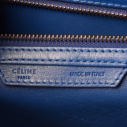 Celine Smooth Calfskin Mini Luggage Royal Blue 7 of 15