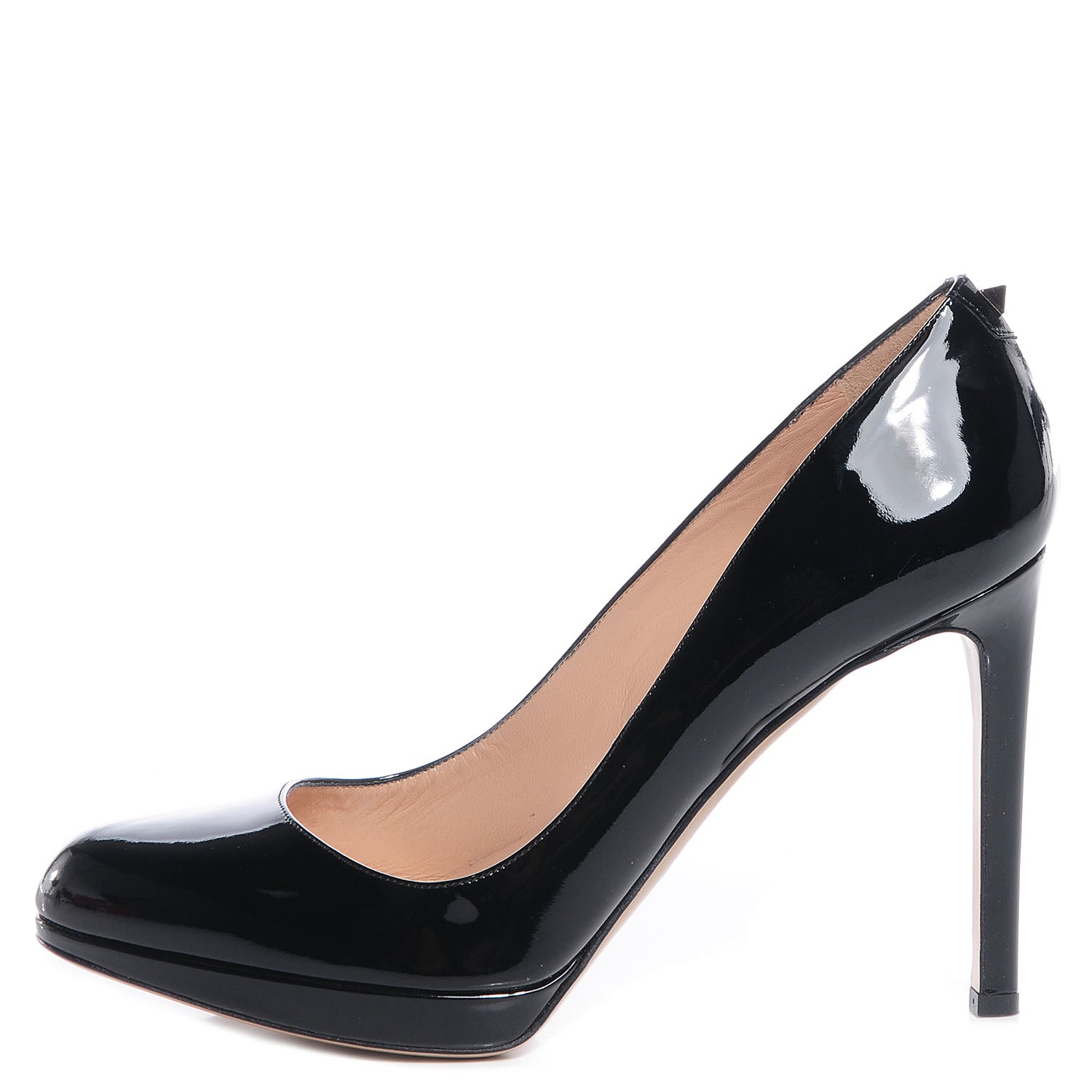 Valentino Garavani Patent Rockstud Platform Pumps 38.5 Black 1 of 6