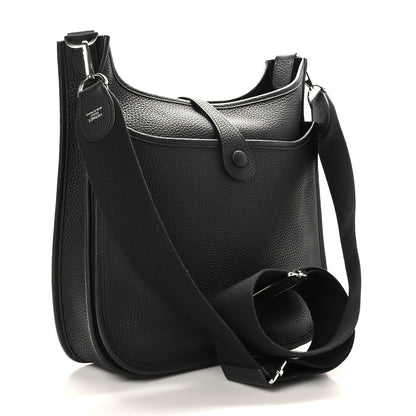 Hermes Taurillon Clemence Evelyne III PM Black 3 of 9