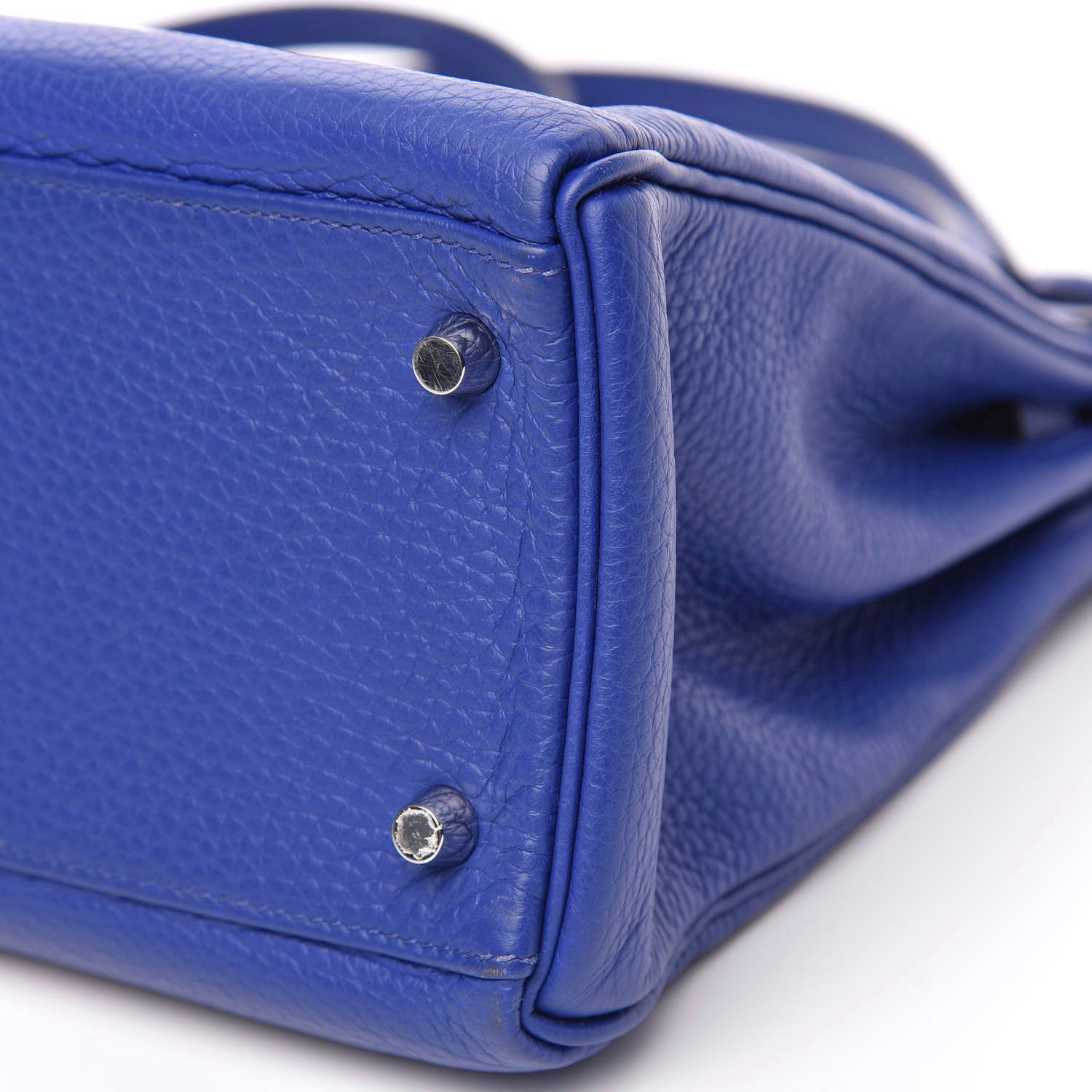 Hermes Taurillon Clemence Kelly Retourne 32 Bleu Electrique 38 of 42
