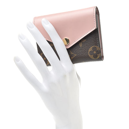 Louis Vuitton Monogram Zoe Wallet Rose Ballerine 2 of 10