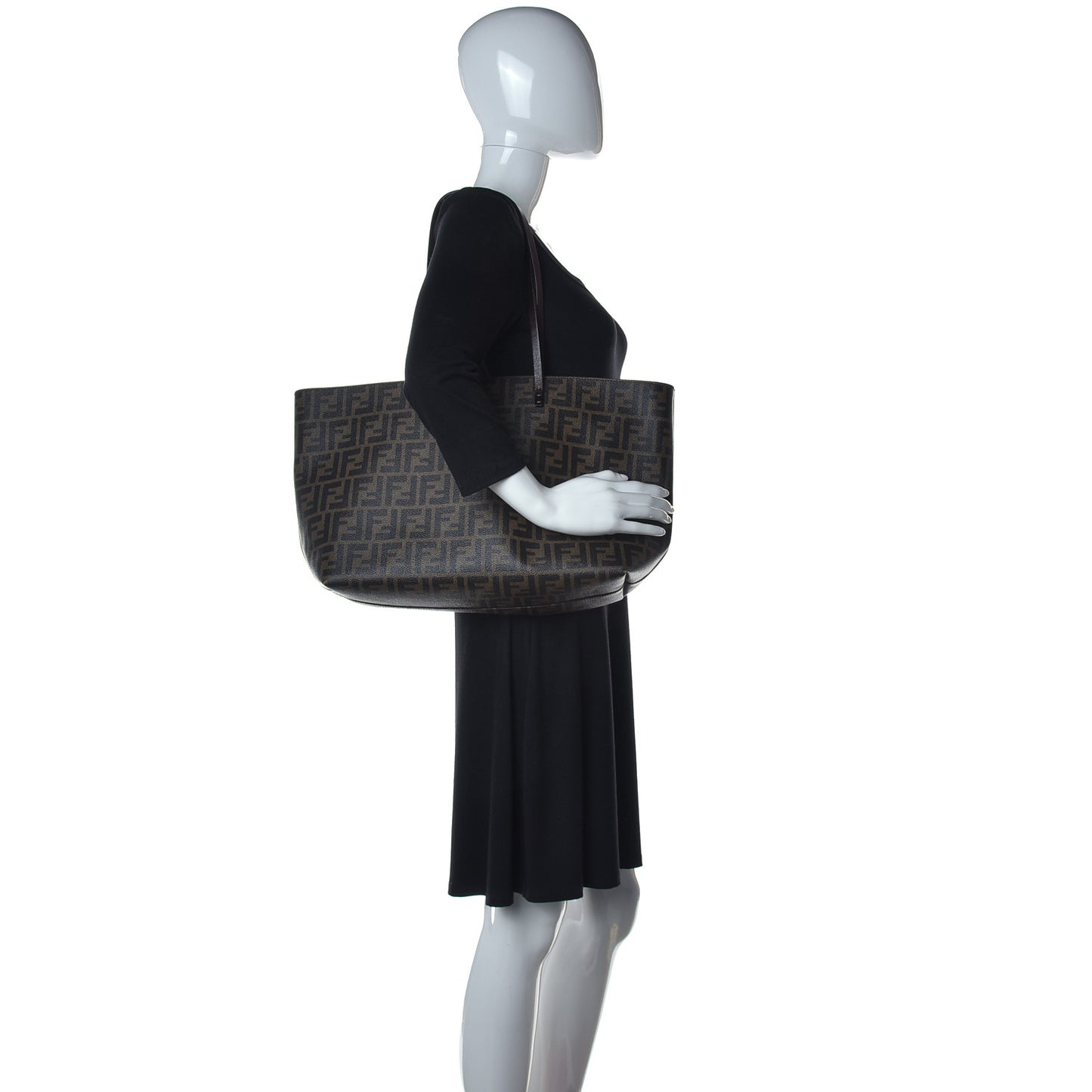 Zucca Spalmati Medium Roll Tote Tobacco Moro
