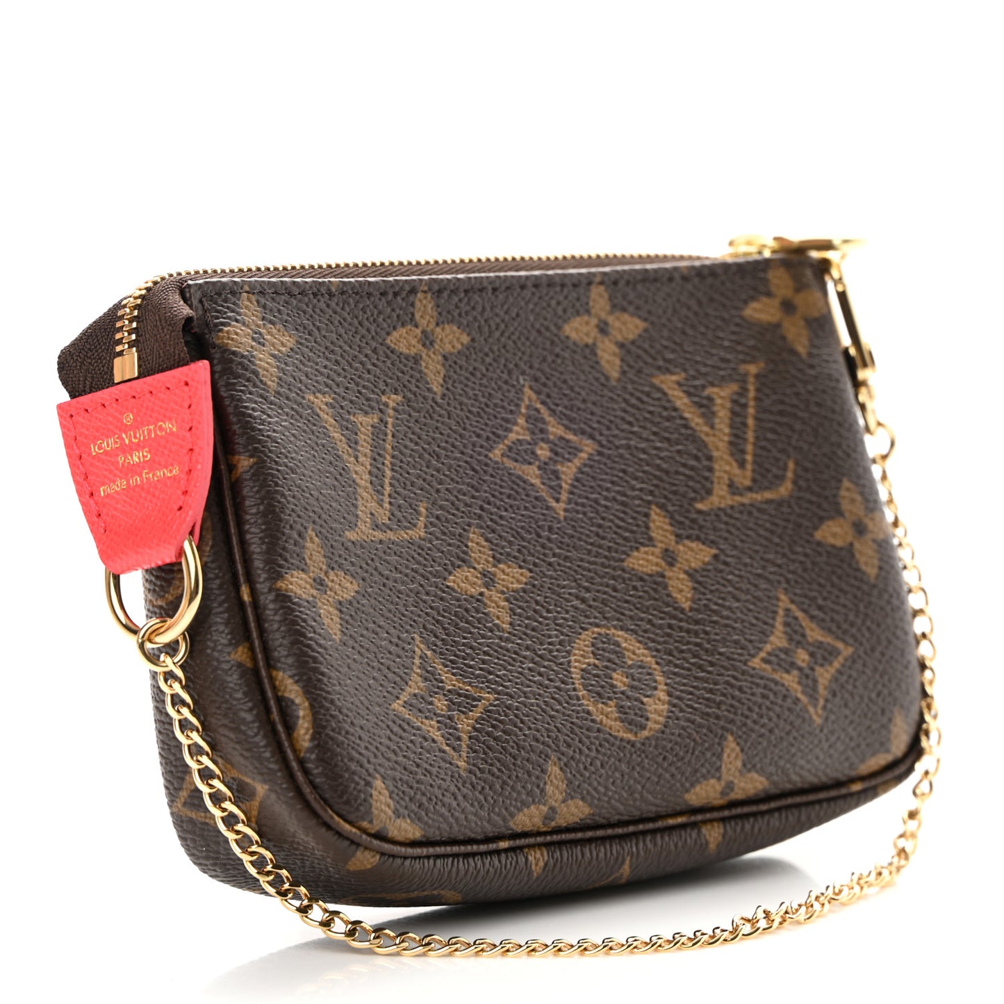 Monogram 2021 Christmas Animation London Mini Pochette Accessories Red