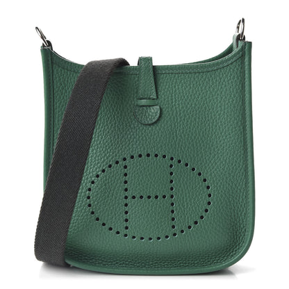Hermes Taurillon Clemence Amazone Evelyne TPM Vert Vertigo 1 of 11