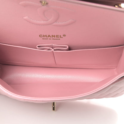 Chanel Iridescent Calfskin Quilted Medium Double Flap Light Pink 5 of 12