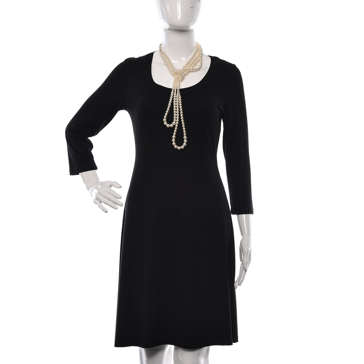 Pearl Multi Strand CC Necklace Gold