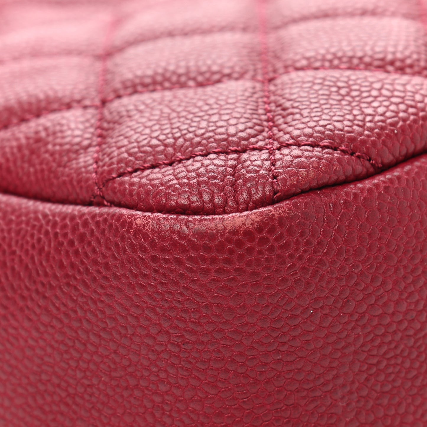 Caviar Quilted Jumbo Easy Flap Dark Pink