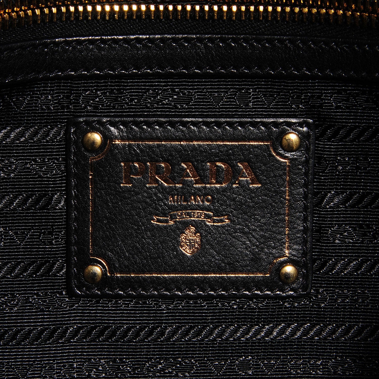 Prada Nappa Embossed Logo Clutch Nero Black 7 of 11