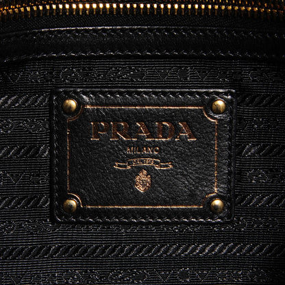 Prada Nappa Embossed Logo Clutch Nero Black 7 of 11