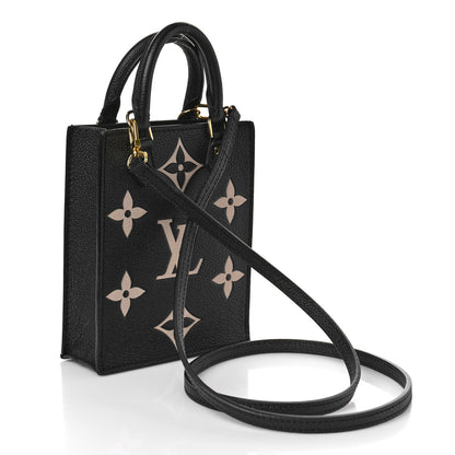 Louis Vuitton Empreinte Monogram Giant Petit Sac Plat Black Beige 3 of 8