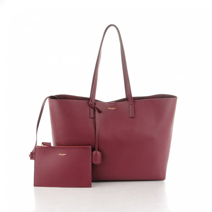 Saint Laurent Calfskin Large Shopping Tote Bordeaux 5 of 8