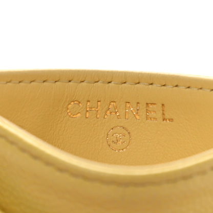 Chanel Caviar Quilted Card Holder Yellow 6 of 15