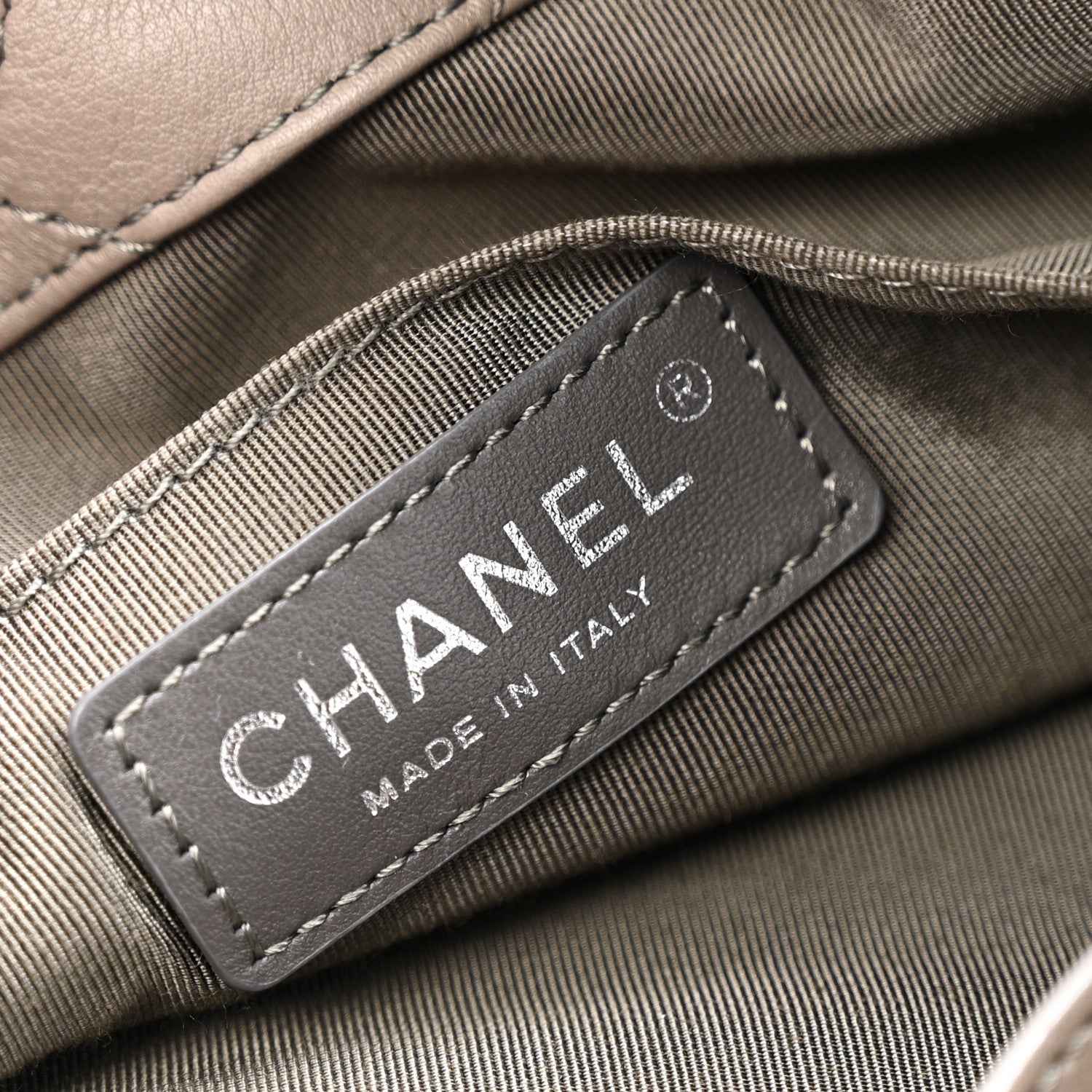 Chanel Calfskin Stitched Large Hobo Grey 6 of 12