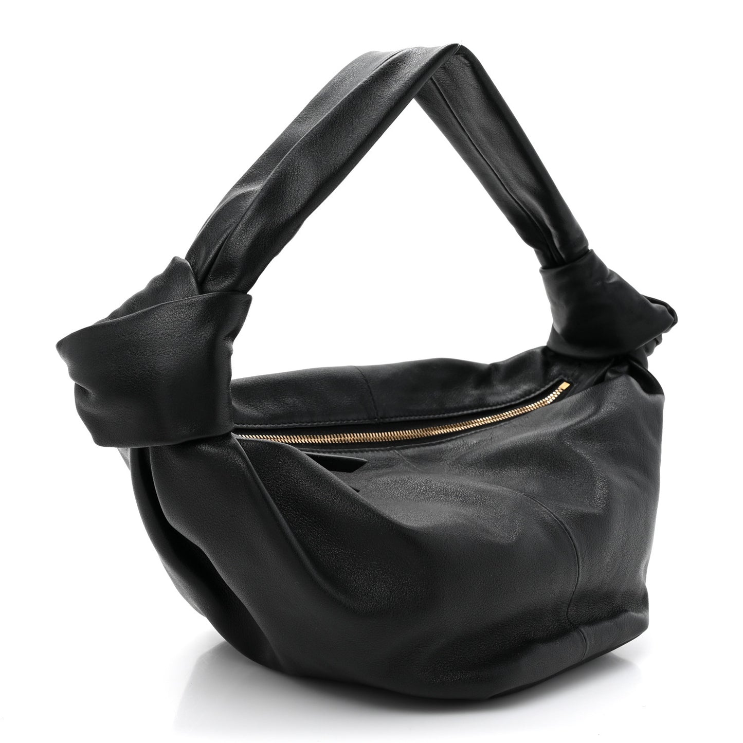 Calfskin Mini Double Knot Bag Black