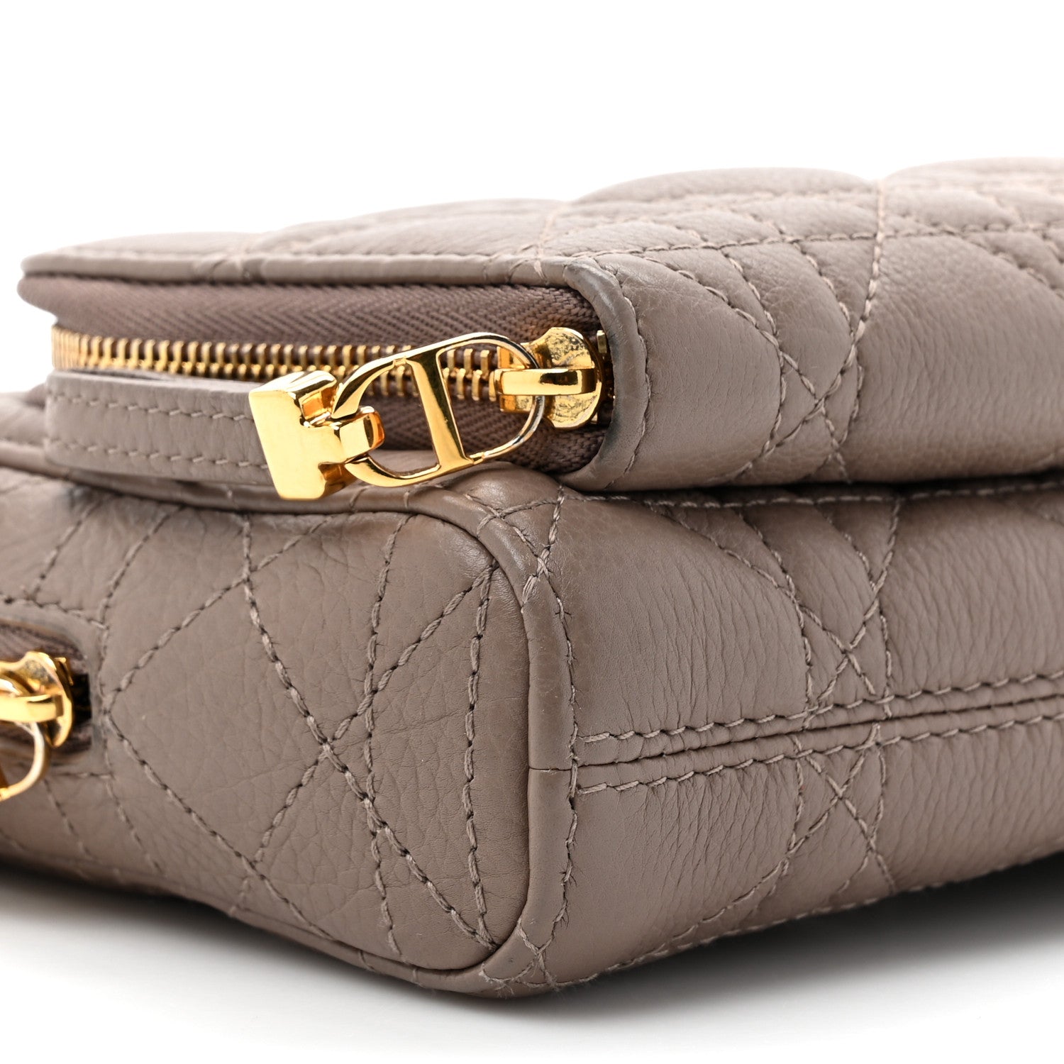 Christian Dior Supple Calfskin Caro Double Pouch Warm Taupe 11 of 16