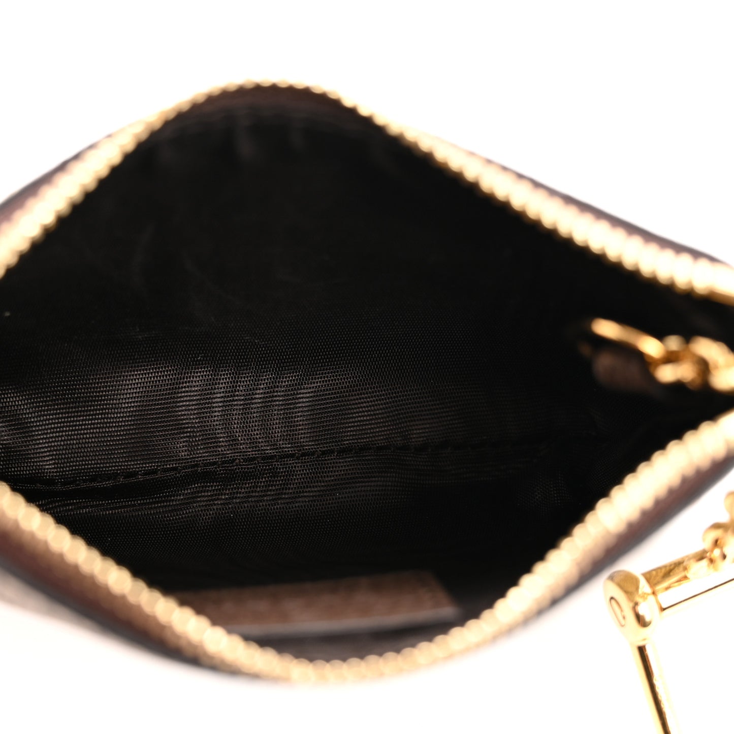 GG Supreme Monogram Key Case Brown