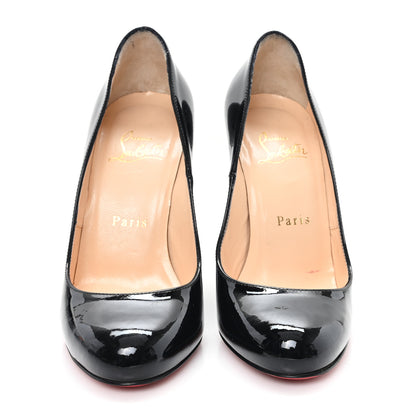 Christian Louboutin Patent Ron Ron Zeppa 80 Wedges 36.5 Black 3 of 8